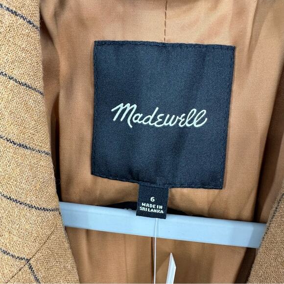 Madewell Oversized Blazer in Pinstripe Size 6 - Picture 3 of 11